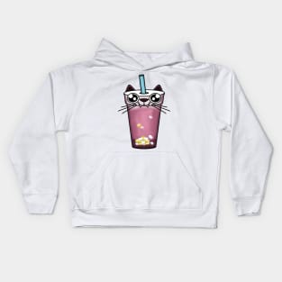 Boba Meow Tea Kids Hoodie